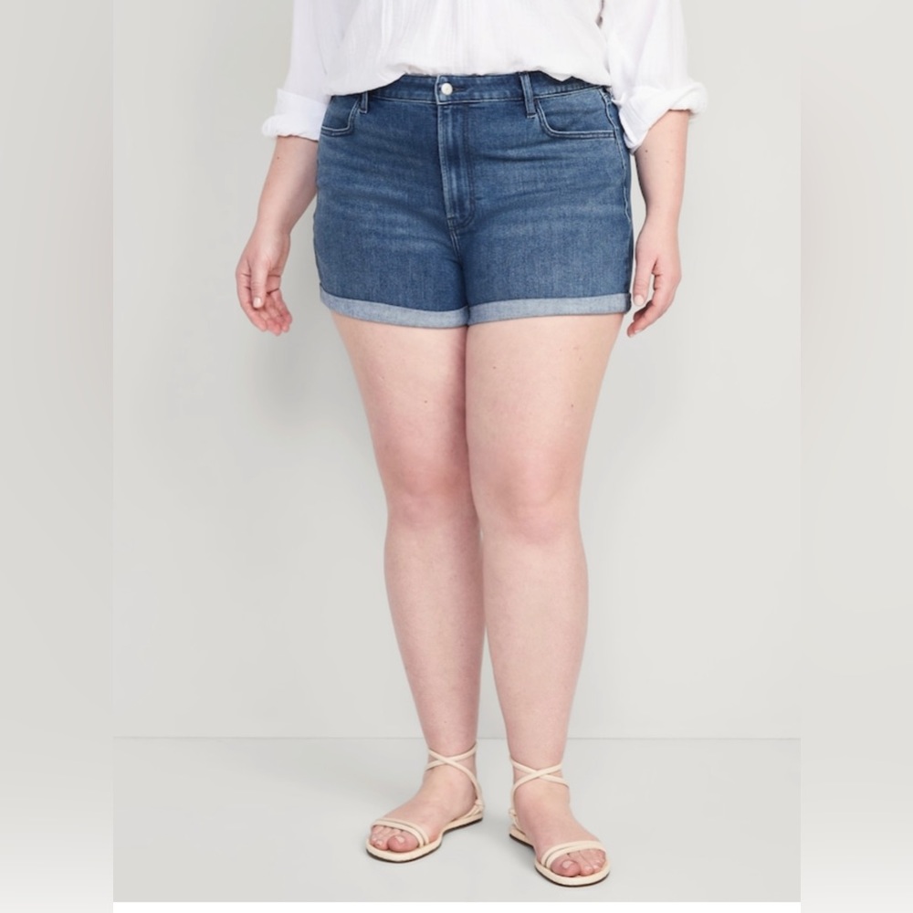 Old navy jean shorts cuffed size 16